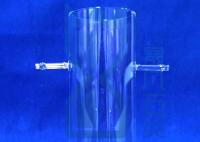 Le réacteur en verre de quartz transparent est utilisé pour le tube de verre chimique de quartz