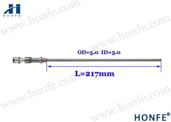 Ar principal Jet Loom Spare Parts Red L=217mm OD=5.0 ID=3.0 de  da tubulação do bocal