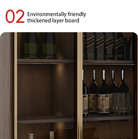 Support customization Contemporary Living Room Office Display Cabinet, Modern Design, Wooden/Metal/Glass Material