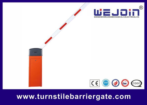 Contrôle d'accès Couleur rouge 6m Porte de barrière à bras droit moteur sans balai DC24V
