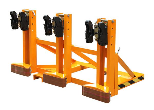 O grabber montado empilhadeira do cilindro da Borracha-correia de DG1500D 900mm escarrancha o grabber do cilindro da empilhadeira da capacidade de carga 500KgX3 do comprimento
