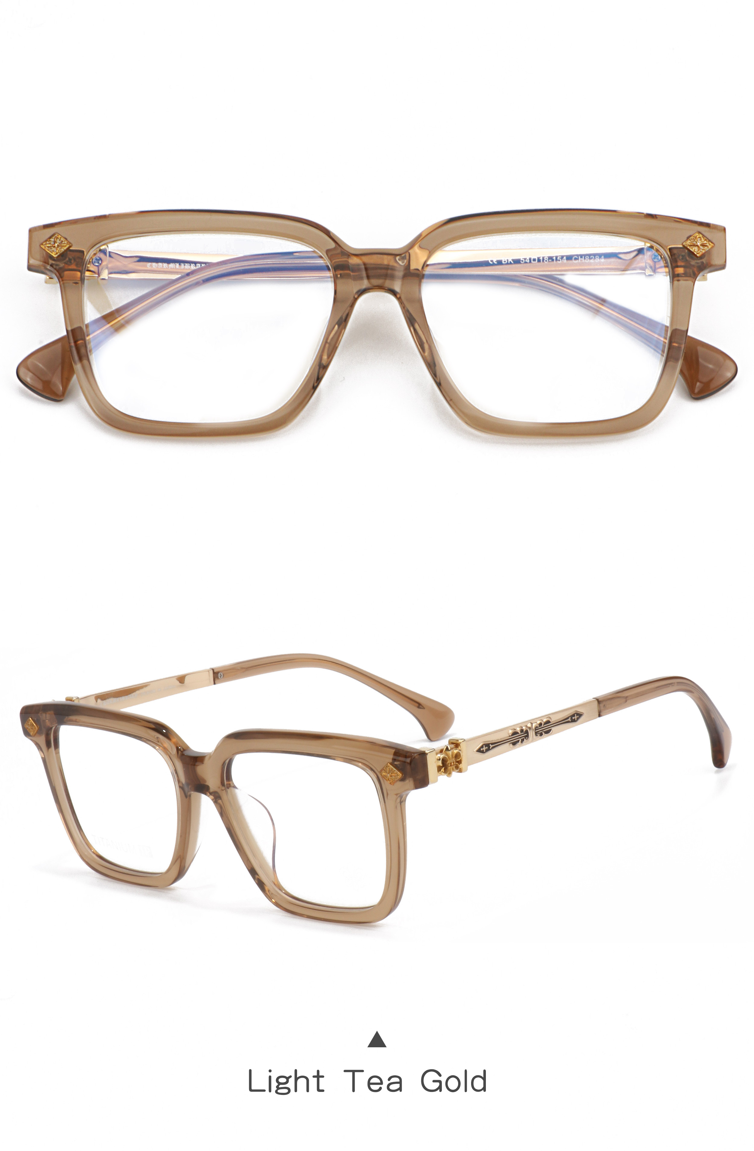 Y2k China Classic Style Spec Retro Transparent Grey Brown Optical Prescription Multifocal Luxury Brand Designer Glasses Frames