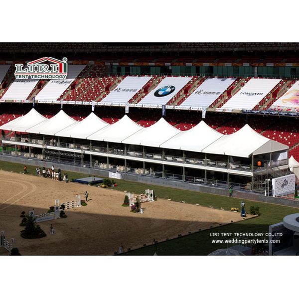 tentes en aluminium chinoises d'auvent de belvédère de chapiteau de chapeau de 5m x de 5m avec la crête élevée pour la nuance se garante