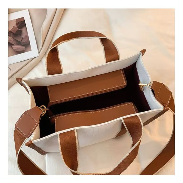 Main Material PU GHJ-31 Handbags For Women with Motion Detection and Striped Design