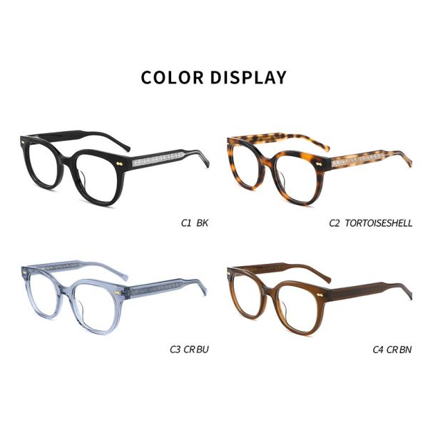 Шикарной круглой Eyewear объективов солнечных очков ацетата заменимой УЛЬТРАФИОЛЕТОВОЙ произведенный рукой