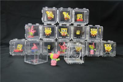 Multifarious Spongebob Collectible Figures Transparent Box For Decoration