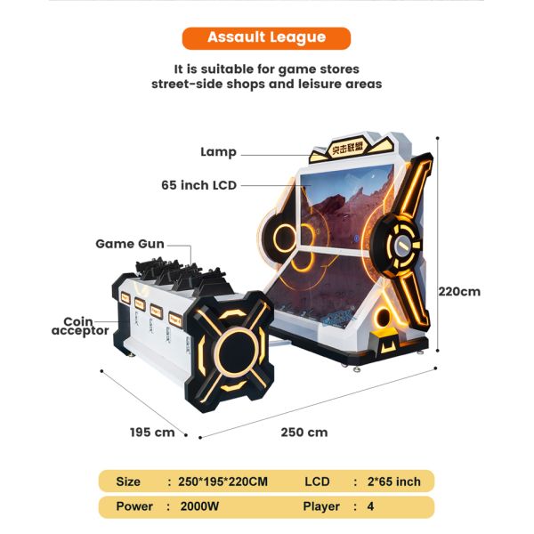 Assault League  4-Player  Arcade Machine