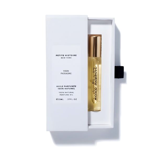 Customized Perfume Sample Box With Paper Inner Tray And Matte Coated Film