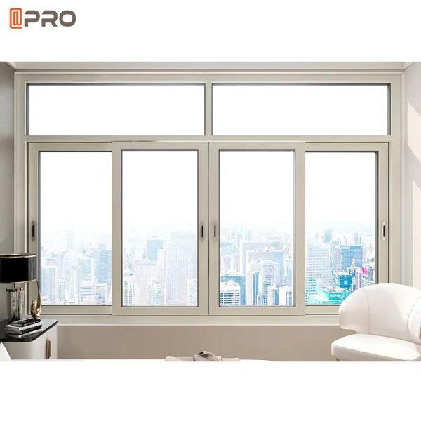 Insulated Aluminum Casement Windows Burglar Proof And Fly Screen Mesh Integrated
