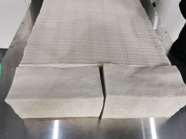 High Speed V Fold Hand Towel Paper Making Machine Facial Tissue Folding Machine