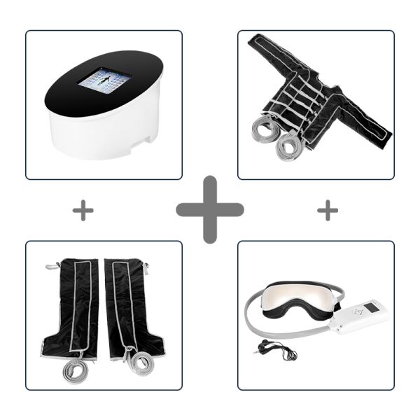 2 In1 Машина для лечения воздушным давлением Лимфатический дренаж Костюм для лечения воздушным давлением Инфракрасная терапия Потеря веса