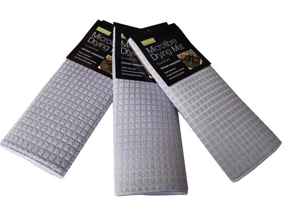 High Quality Custom Kitchen Counter Top Microfiber Dish Drying Drainer Boards Mat