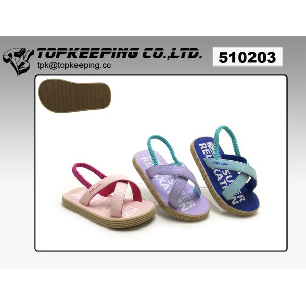 Waterproof Girl Kids Eva Sandals Upper And Sole Material EVA