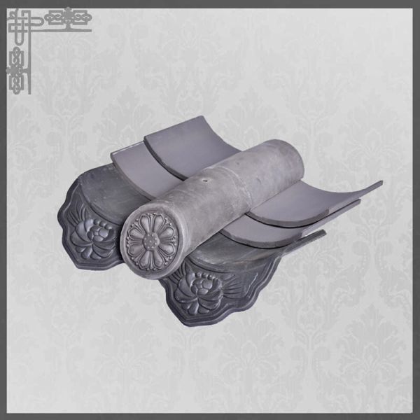 Grey Temple Flat Clay Roof Tiles