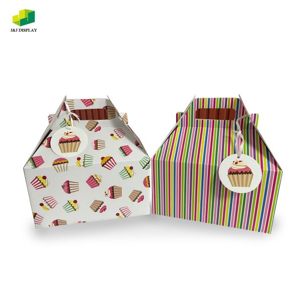 Single Copper Portable Paper Gift Box Biodegradable 300-500 GSM