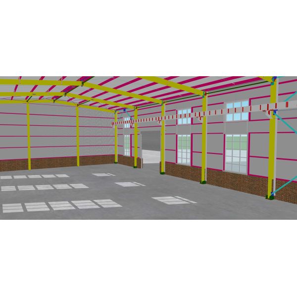 Steel Structure Prefabricated Warehouse Construction Steel Frame Shed Factory