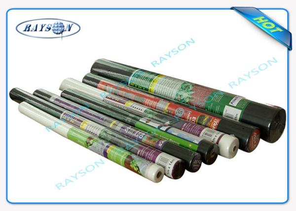 Noir 100% du tissu 25gsm de lutte contre les mauvaises herbes de Plantex de polypropylène de Vierge