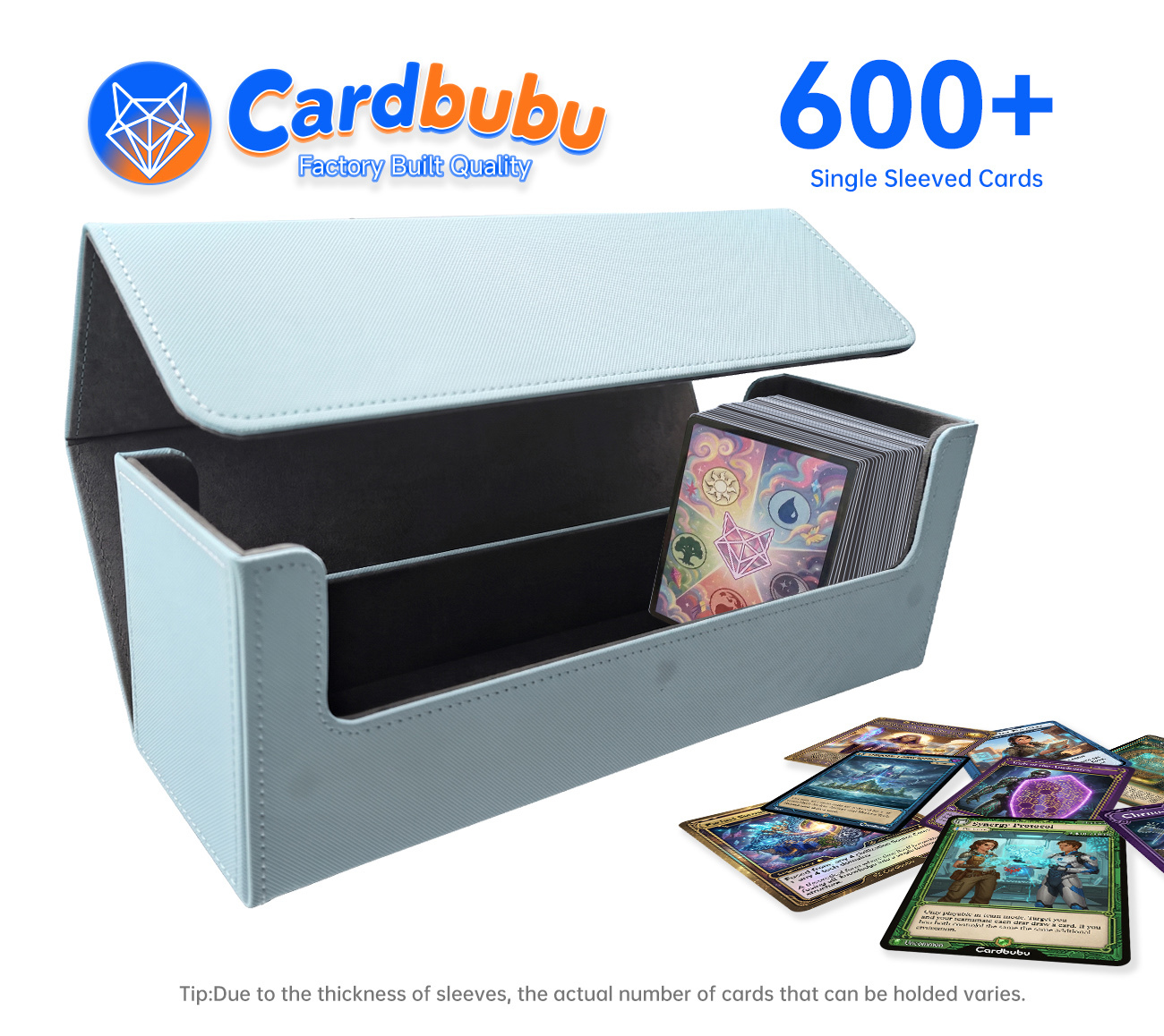Storage Solution Double Deck Box 3.7 Inch Eco Card Boxes For Trading Cards