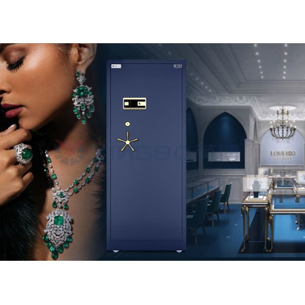 H1800mm Dual Alarm Intelligent Jewelry Watch Winder Safe Box Solid Steel