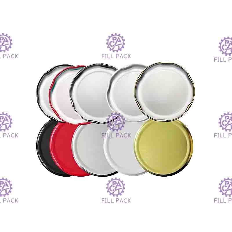 38mm 43mm Juice Glass Bottle Caps Lid 48mm 53mm 58mm Tinplate Metal Screw Cap