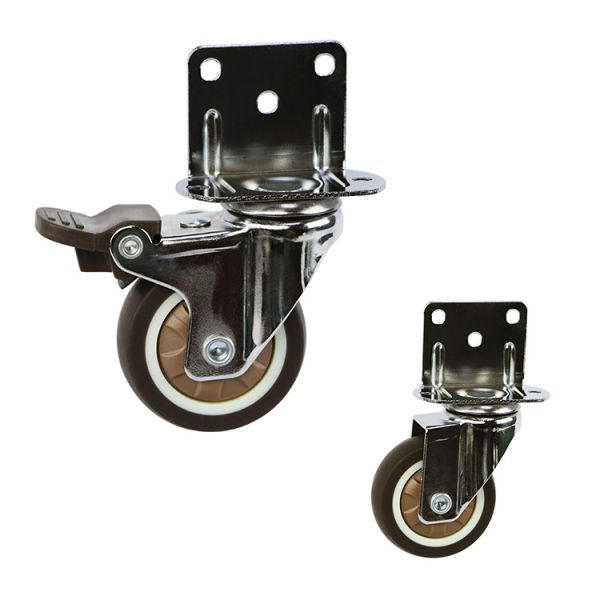 рицинусы шарнирного соединения мебели 75mm TPR для шкафов стульев