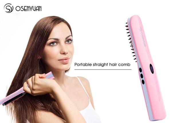 Magic Ceramic Flat Iron Hair Straightener Brush