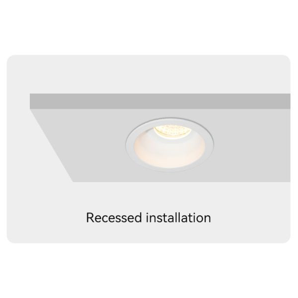 IP44 GU10 Recessed Spotlight Anti-Glare Aluminum Frame For Commercial