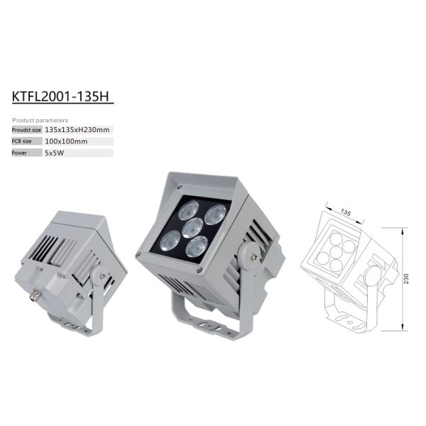 100W 120W Led Wall Washer Lumières extérieures architecturales extérieures Wall Wash Lighting