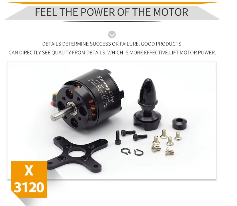 Sunnysky X3120 Kv1100  Brushless Motor For Rc Helicopter Airplane