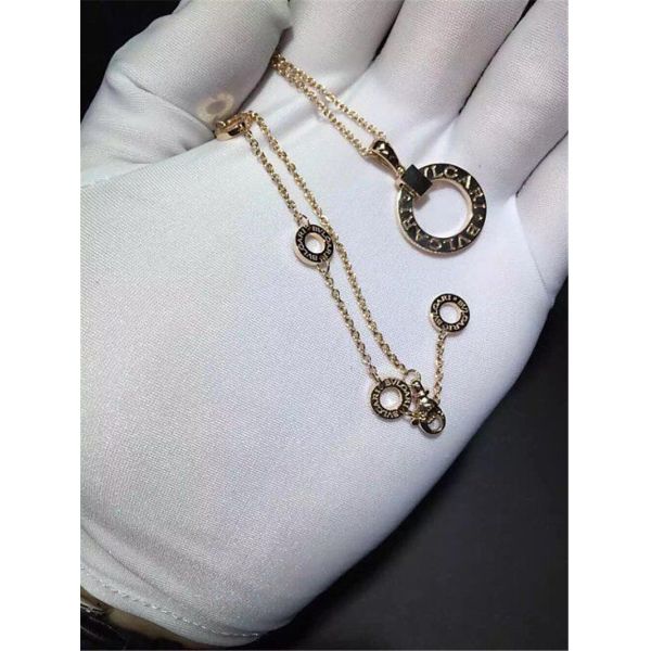 B  BVGARI series diamond  necklace 18k gold  diamond  necklace luxury low price jewelry