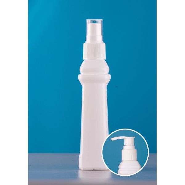 White Refillable 130ML Plastic Empty Bottles With Tamper Evident Cap