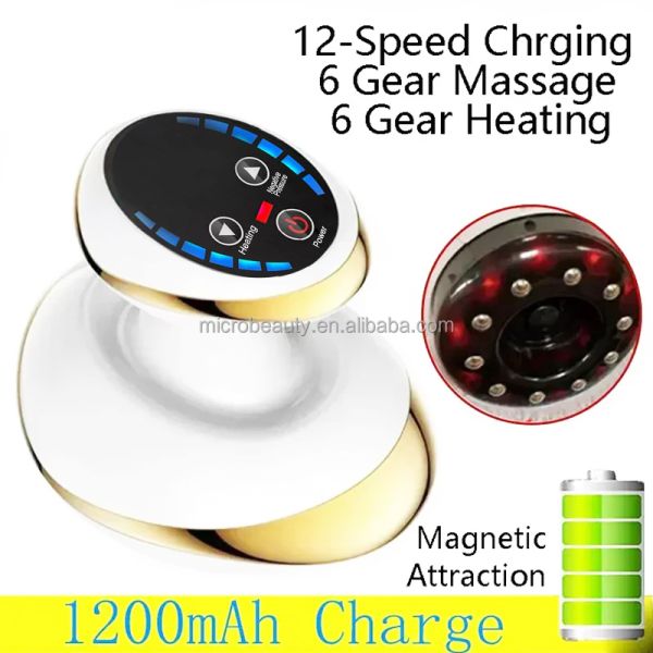 Portable Electric Gua Sha Massager Body Vacuum Cupping Therapy Machine With Red Light