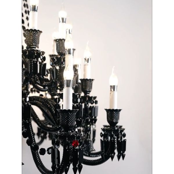 Trending Chandelier Lamps Black Smoke Candle Modern Unique Crystal Chandeliers For Dining Room