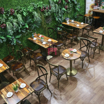 Древесина любит стулья ресторана металла кс задние стильные с местами кожи Брауна