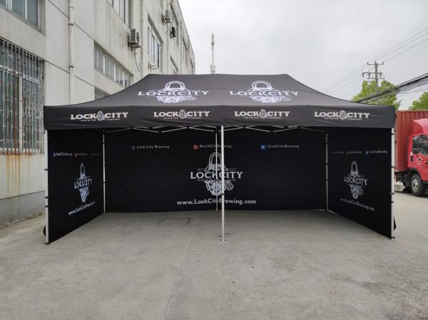 20 pés de alumínio exterior Hexagonal Up Tent Pop Up Canopy, Folding Gazebo Tent 3X3M, 3X6M tamanho
