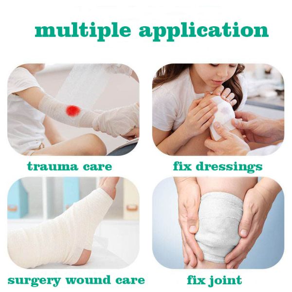 Medical Bandage Gauze Cotton For Wound Care Absorbent Elastic High Density