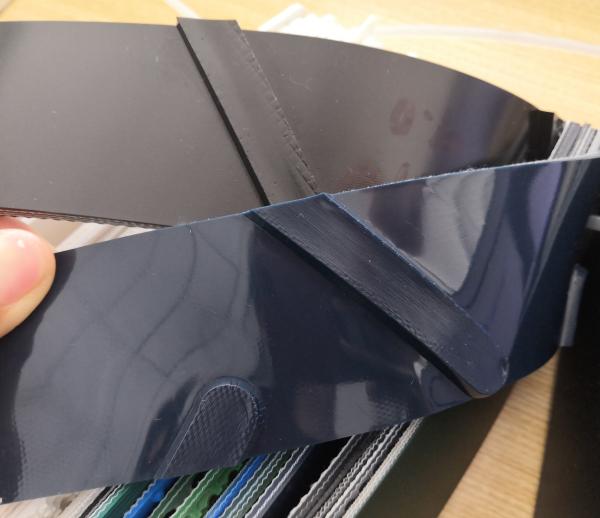 Material da correia transportadora do Pvc do verde de 1 dobra industrial para a fatura do cigarro