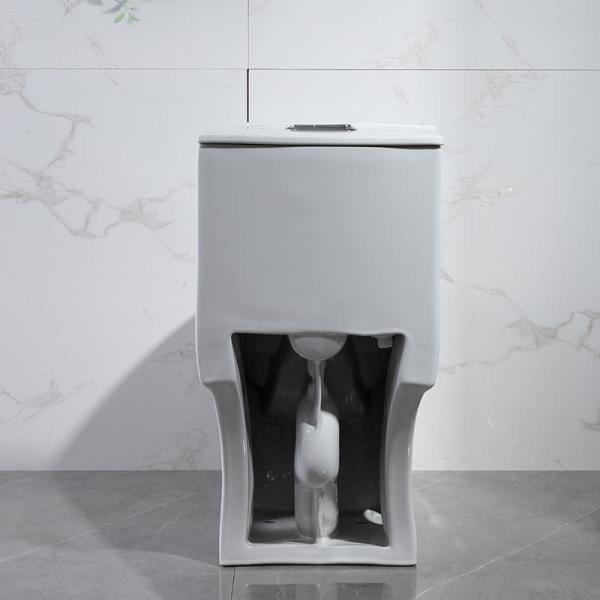 Dual Flush One Piece Elongated Toilet Matt Black S Trap