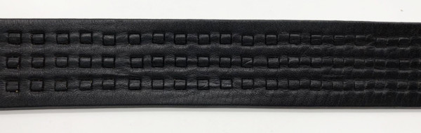 Correa de cintura de cuero del modelo cuadrado, correas grabadas en relieve de encargo con la hebilla de la aleación del cinc