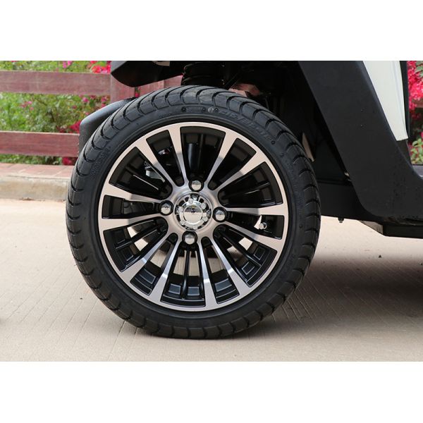 8 Front Seats & 3 Rear Electric Golf Buggy 48V Lithium Battery AC Motor Steel Chassis 25km/h Speed