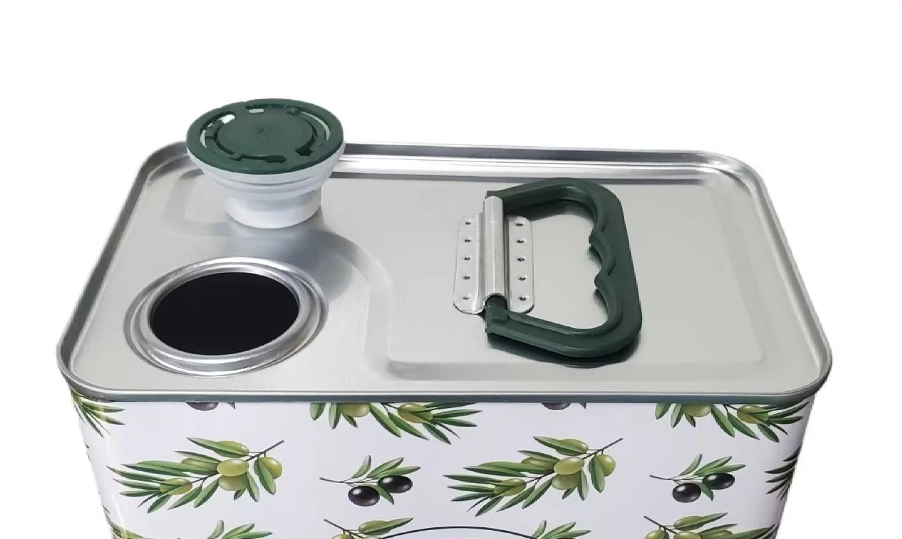 DADI 5L Food Grade Metal Tin Can OEM/ODM Olive Oil Tin Containers