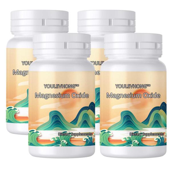 Non-GMO Magnesium Oxide 400mg Dairy-Free Stress Reliever Energy Supplement for Women