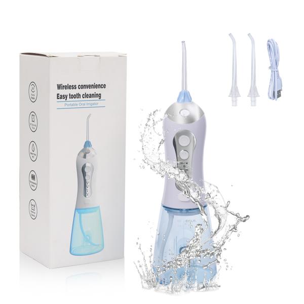 Oral Irrigator 300ML Rechargeable Travel Irrigation Cleaner IPX7 Waterproof Portable water flosser