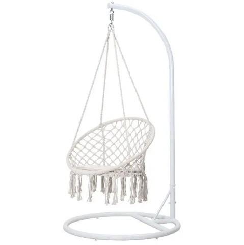 Stain Resistant Hammock Swing Chair Machine Washable Hammock Chair With Tassels