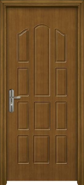 Hotel Interior Solid 2 Hours Fire Rated Wood Doors 1.2mm Thickness