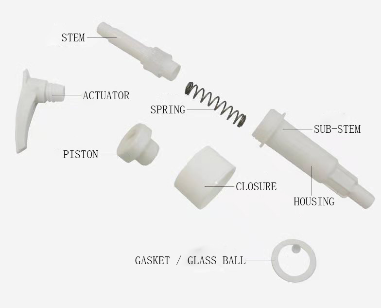 Square Head  24/410 33/410 Pump Head PP Plastic Press Conditioner Shampoo Soap Shower Gel Lotion Pump  Dispenser