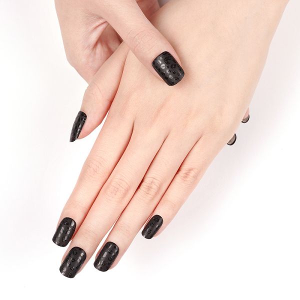 New design gel nail wraps New design Gel nail stickers with UV lamp