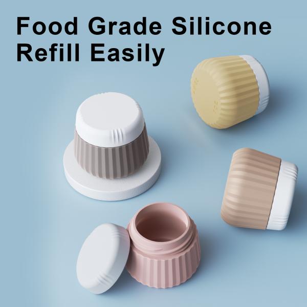 Toiletry Silicone Travel Container Kit Leak Proof 30ml With Screw Lid