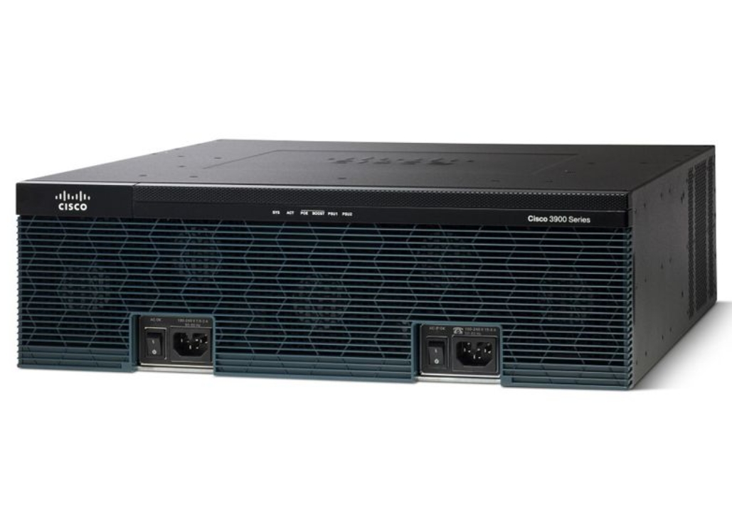 CISCO3945-SEC/K9 1024 Мбит/с Кабельный тип Cisco 3945 Router 2 X PWR-3900-AC W/SEC Лицензия PAK