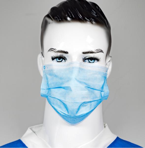 Anti Dust Anti Droplets Disposable Surgical Mask , 3 Ply Face Mask With Ties